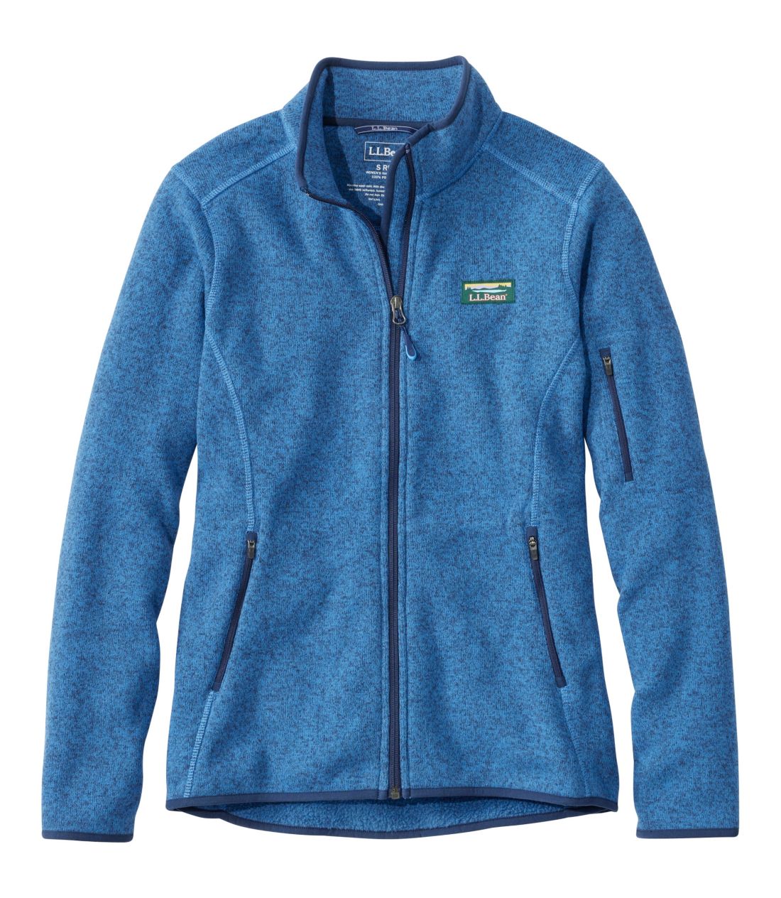 �G���E�G���E�r�[���E�Z�[�^�[�E�t���[�X�E�t���W�b�v�E�W���P�b�g�^Women's L.L.Bean Sweater Fleece Full-Zip Jacket