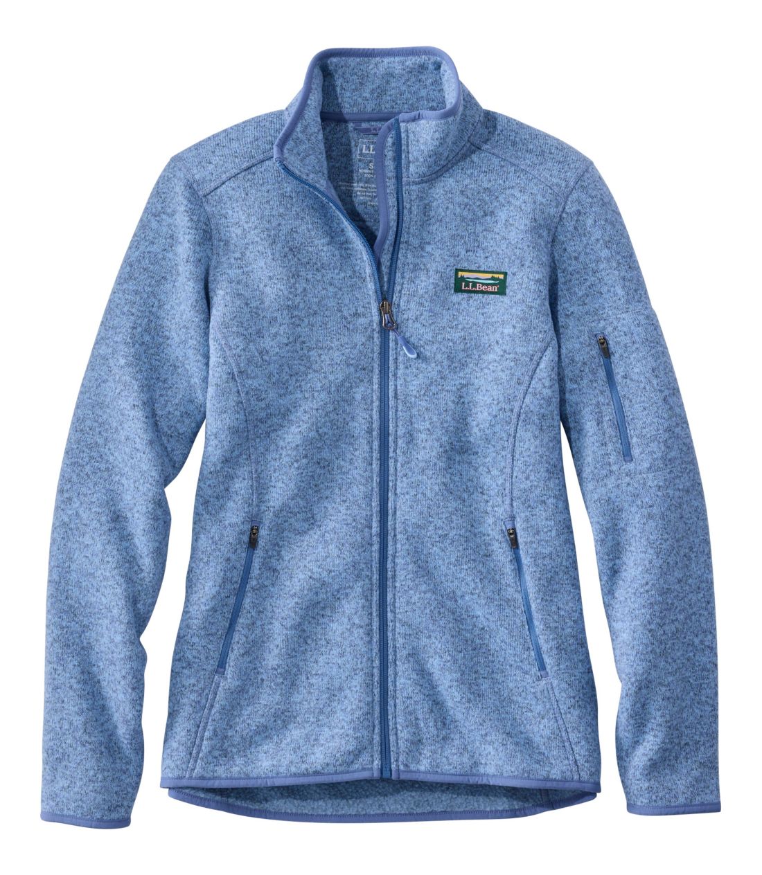 �G���E�G���E�r�[���E�Z�[�^�[�E�t���[�X�E�t���W�b�v�E�W���P�b�g�^Women's L.L.Bean Sweater Fleece Full-Zip Jacket