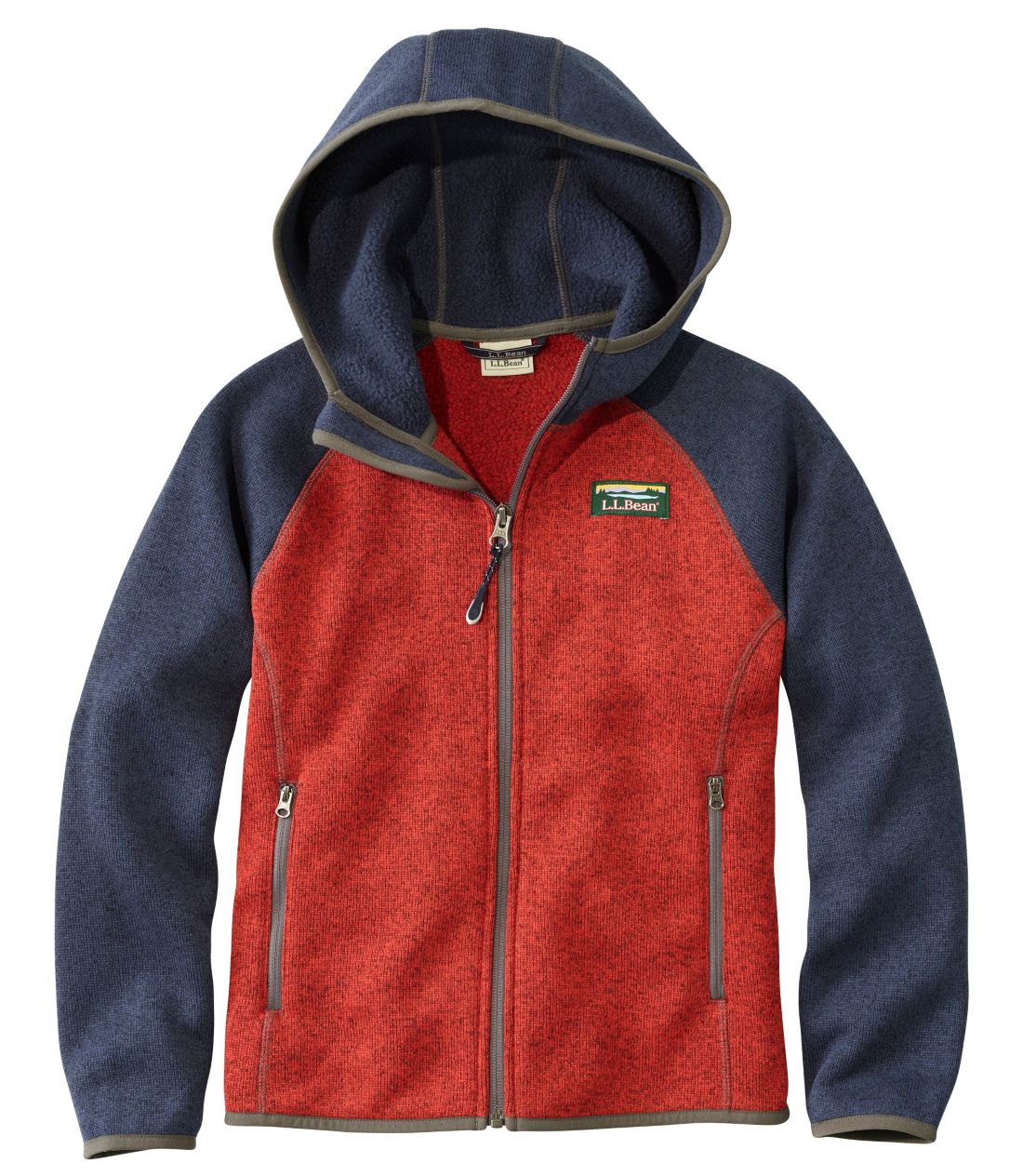 LbYEGEGEr[EZ[^[Et[XAt[ht@J[ubN^Kids' L.L.Bean Sweater Fleece, Hooded Colorblock