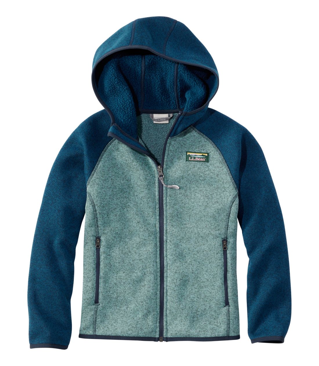 LbYEGEGEr[EZ[^[Et[XAt[ht@J[ubN^Kids' L.L.Bean Sweater Fleece, Hooded Colorblock