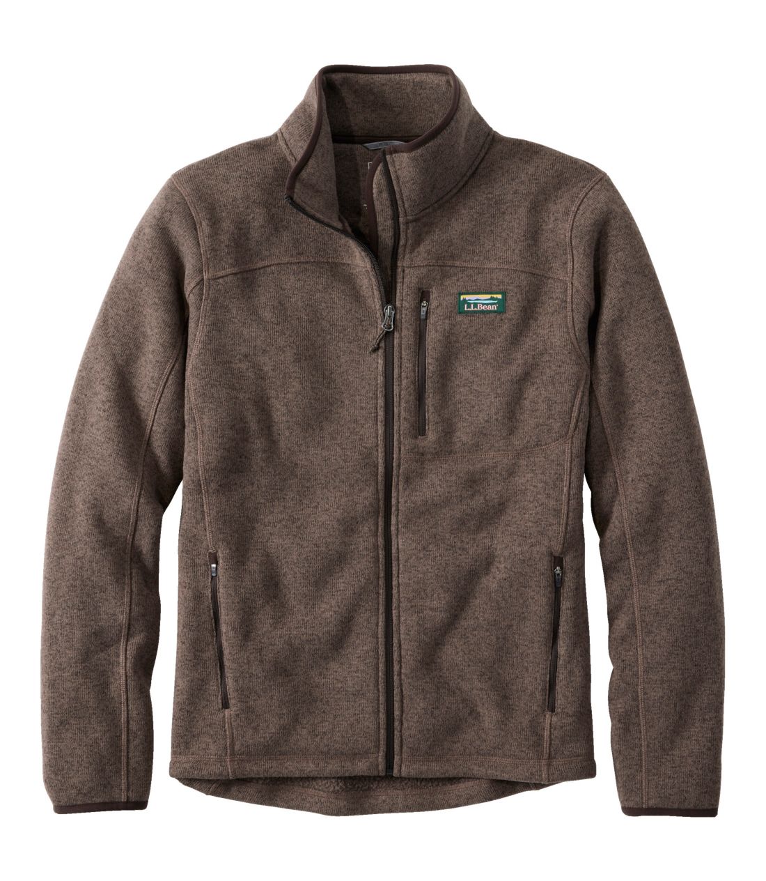 �G���E�G���E�r�[���E�Z�[�^�[�E�t���[�X�E�t���W�b�v�E�W���P�b�g�^Men's L.L.Bean Sweater Fleece Full-Zip Jacket