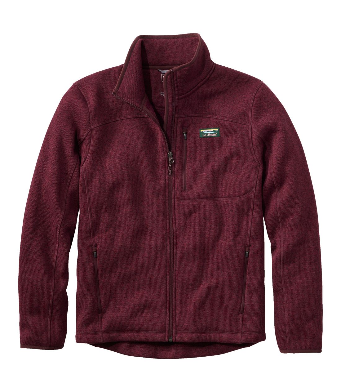 �G���E�G���E�r�[���E�Z�[�^�[�E�t���[�X�E�t���W�b�v�E�W���P�b�g�^Men's L.L.Bean Sweater Fleece Full-Zip Jacket