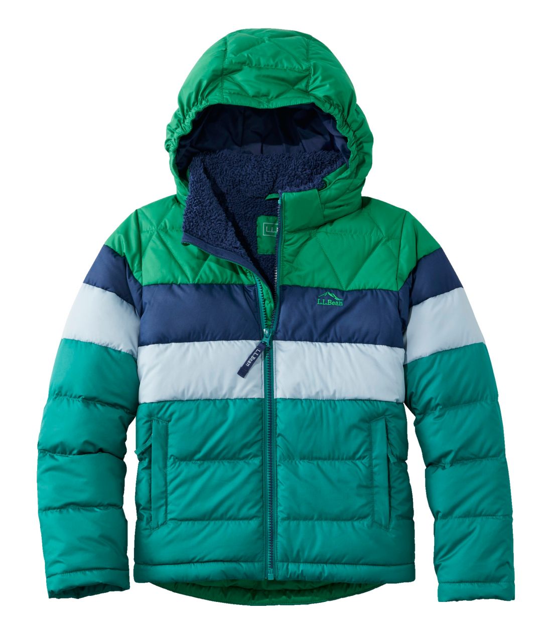 LbYEGEGEr[E_EEWPbgAJ[ubN^Kids' L.L.Bean Down Jacket, Colorblock