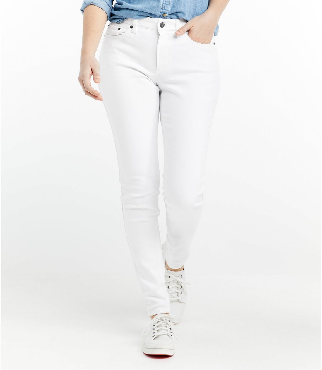 �r�[���t���b�N�X�E�W�[���Y�A�~�b�h���C�Y�@�X�L�j�[���b�O�^Women's BeanFlex Jeans, Mid-Rise Skinny-Leg