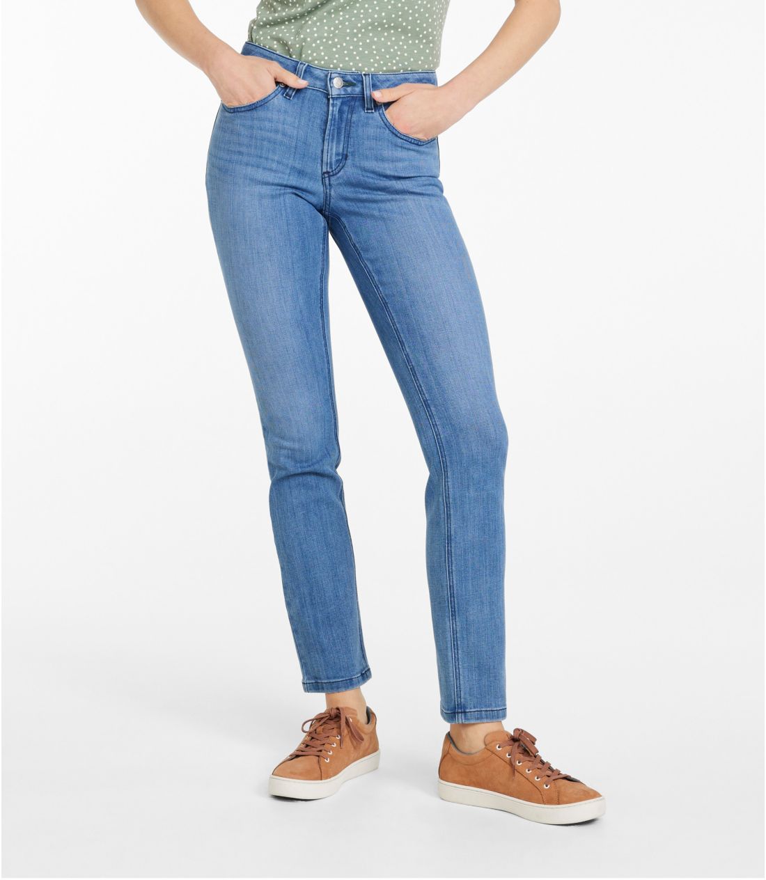 �r�[���t���b�N�X�E�W�[���Y�A�~�b�h���C�Y�@�X�L�j�[���b�O�^Women's BeanFlex Jeans, Mid-Rise Skinny-Leg