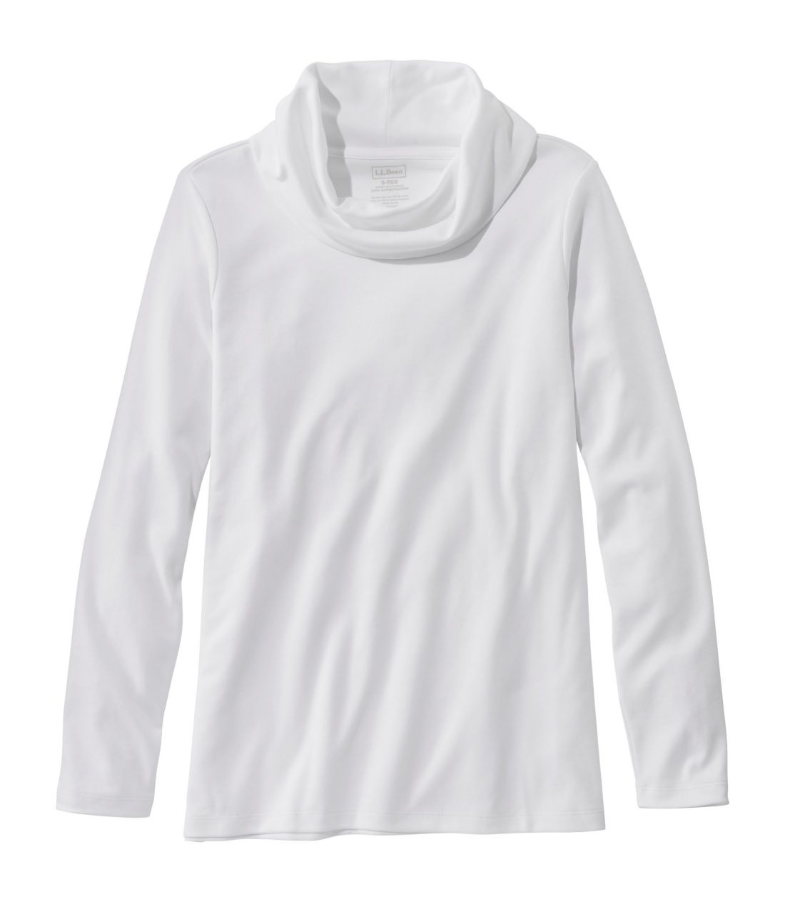 �s�}�E�R�b�g���E�e�B�A�����@�R�[���l�b�N�^Women's Pima Cotton Tee, Long-Sleeve Cowlneck