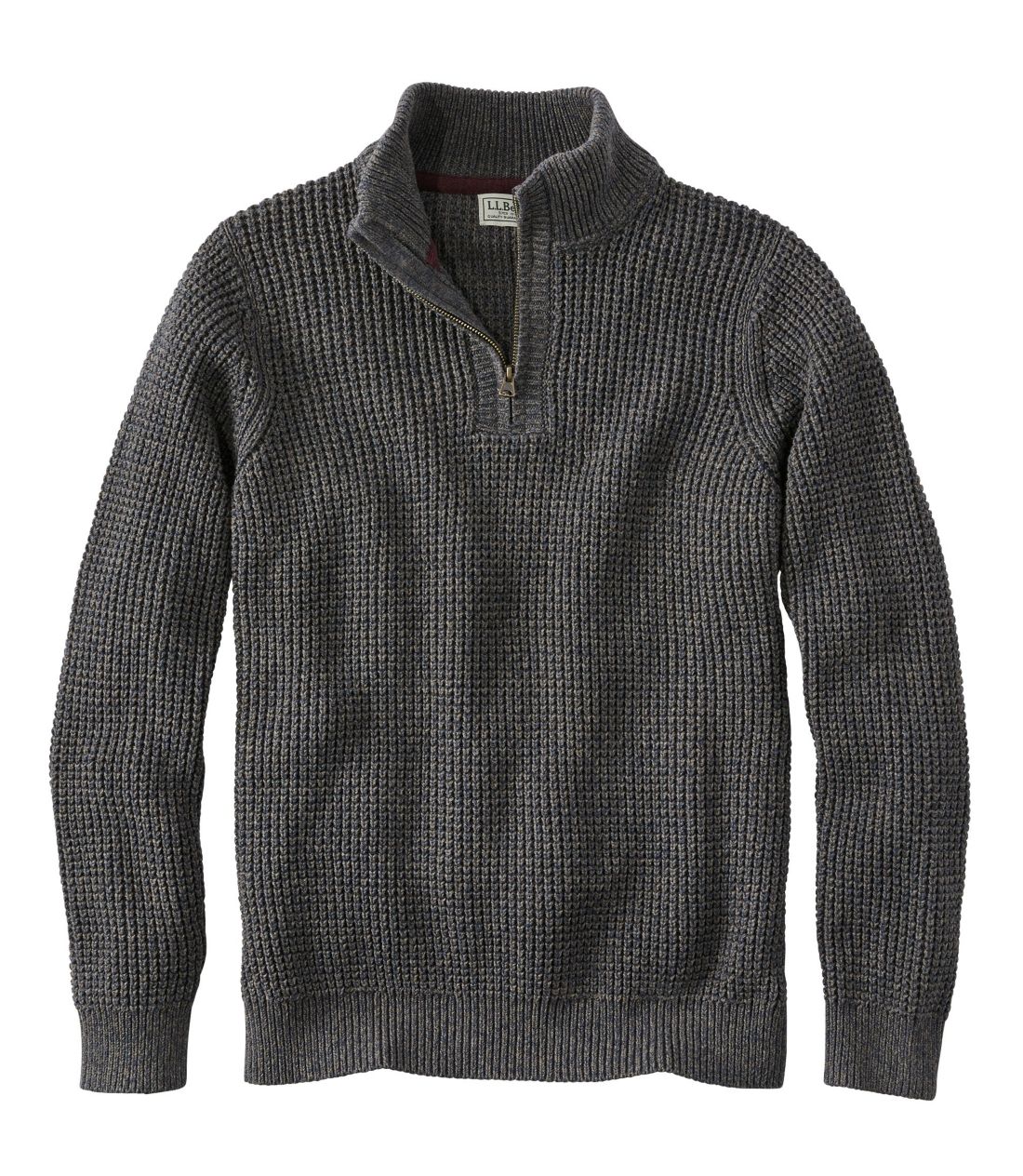 I[KjbNERbgEZ[^[ANH[^[Wbv^Men's Organic Cotton Sweater, Quarter-Zip
