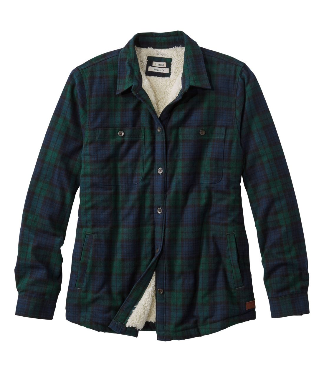 XRb`EvbhEtlEVcAVFpt[X̗nt^Women's Scotch Plaid Shirt, Sherpa-Lined