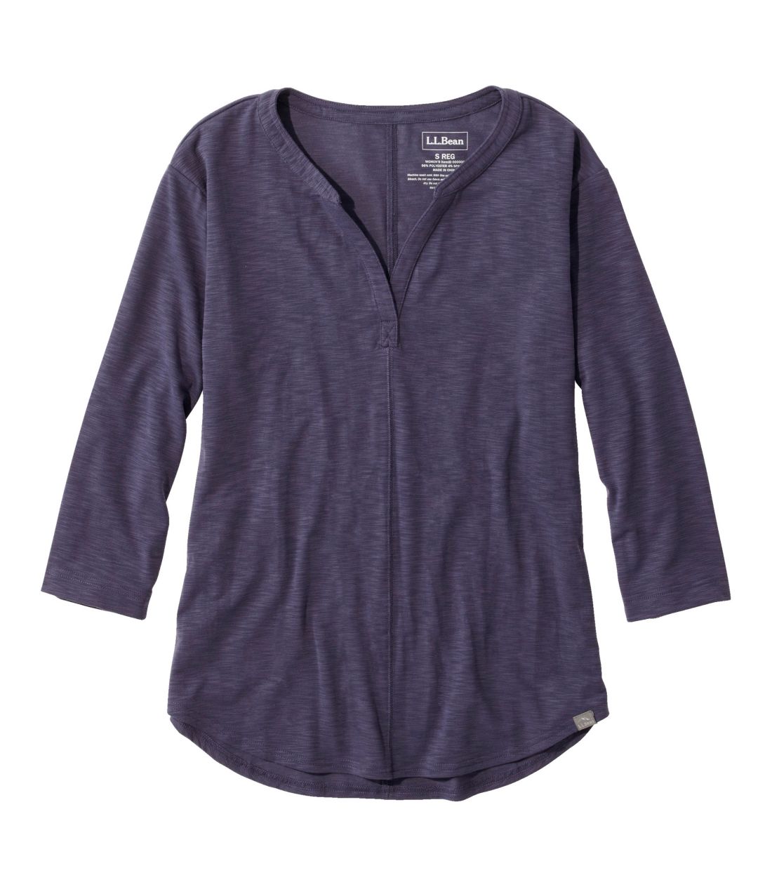 Xg[TChEeBA7䑳@XvbglbN^Women's Streamside Tee, Three-Quarter-Sleeve Splitneck