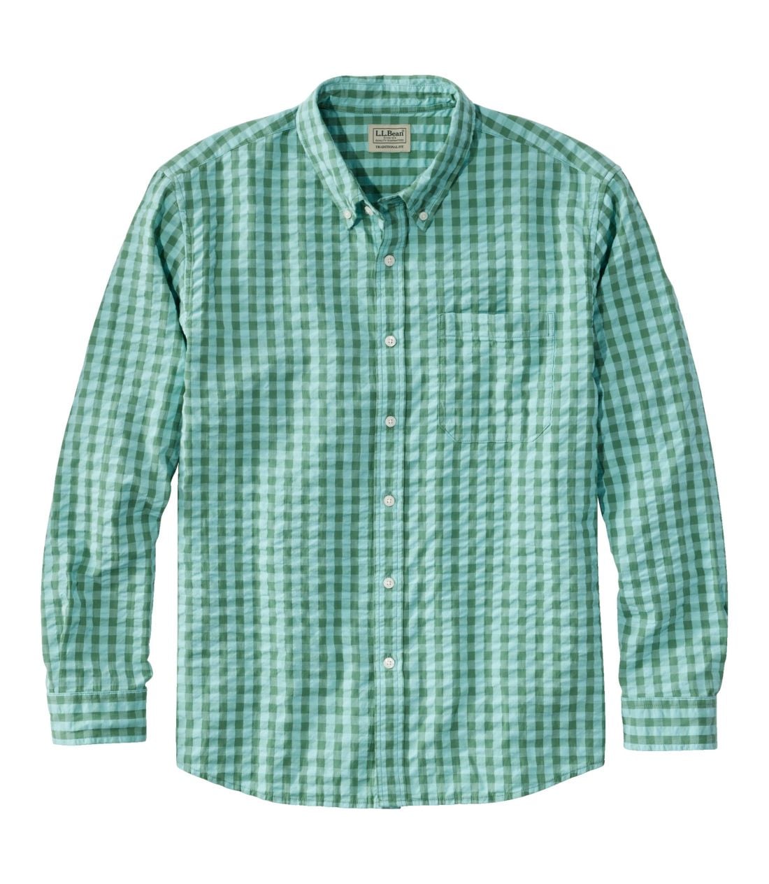 �I�[�K�j�b�N�E�R�b�g���E�V�A�T�b�J�[�E�V���c�A�����@�v���b�h�^Men's Organic Seersucker Shirt Long Sleeve Traditional Fit Plaid