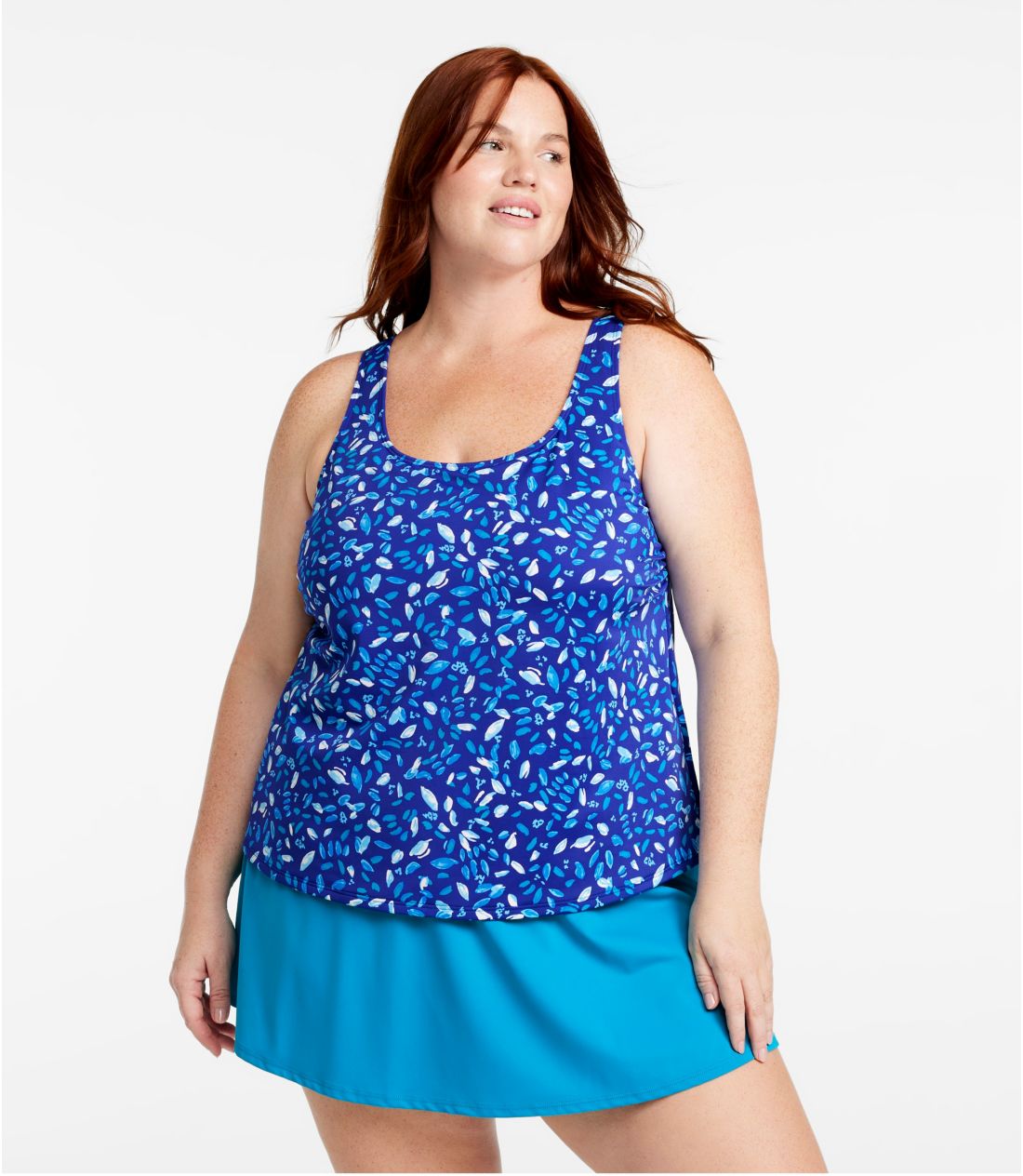 r[X|[cEXCEGAAXN[vlbNE^L[jEgbv@vg^Women's BeanSport Swimwear, Scoopneck Tankini Top Print