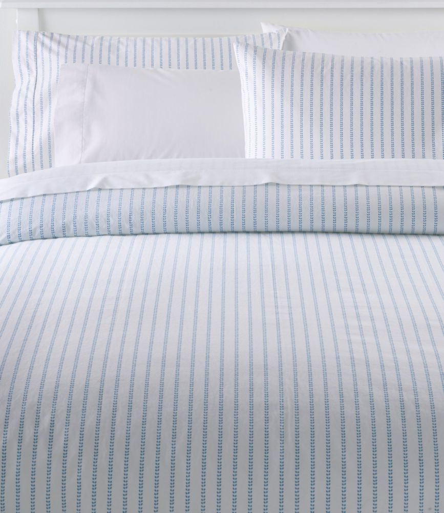 TEHbVEp[P[ERtH[^[EJo[AXgCv[t^Sunwashed Percale Comforter Cover, Stripe Leaf