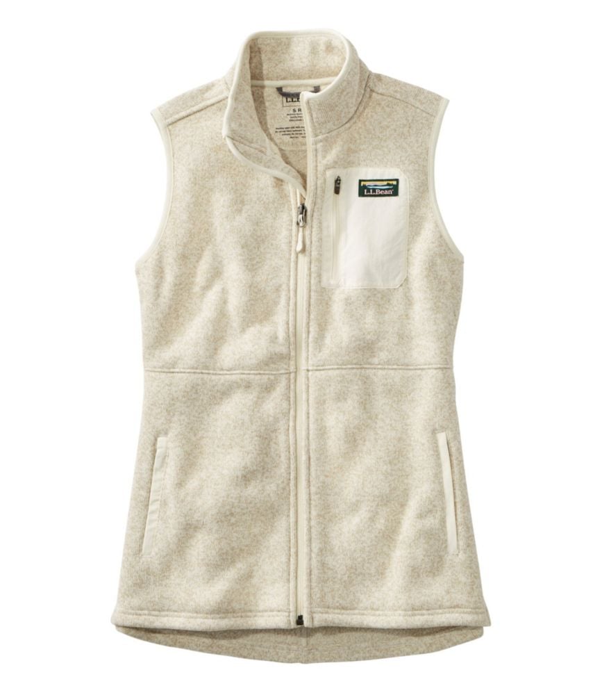 �G���E�G���E�r�[���E�Z�[�^�[�E�t���[�X�E�����O�E�x�X�g�^Women's L.L.Bean Sweater Fleece Long Vest