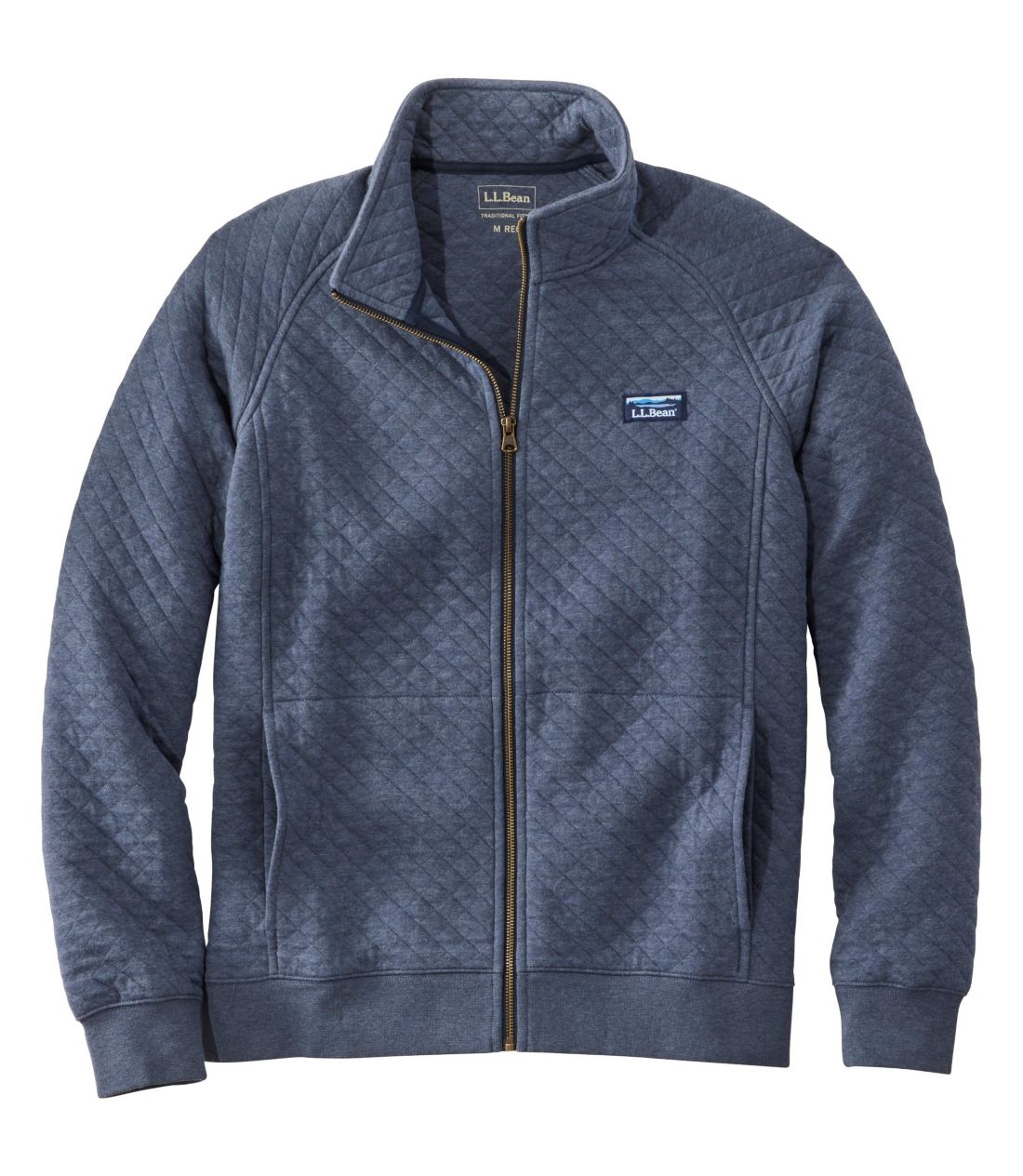 �G���E�G���E�r�[���E�L���g�E�X�E�F�b�g�V���c�A�t���W�b�v�^Men's L.L.Bean Quilted Sweatshirt, Full-Zip