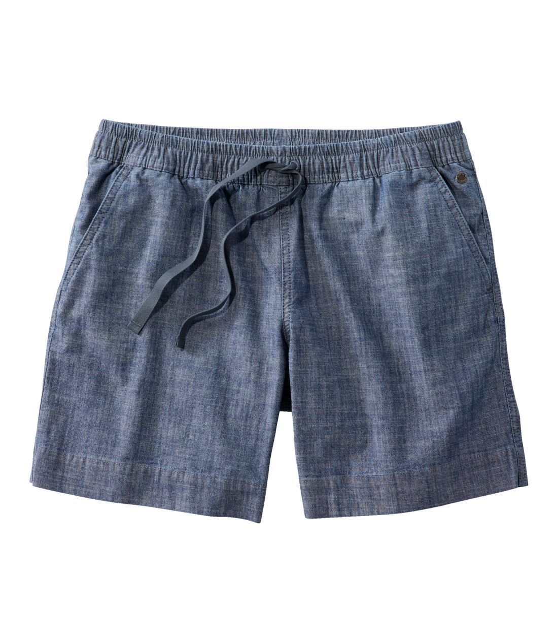 CNEHbVEhbNEV[cA~bhCY@Vu[^Women's Lakewashed Dock Shorts, Mid-Rise Chambray