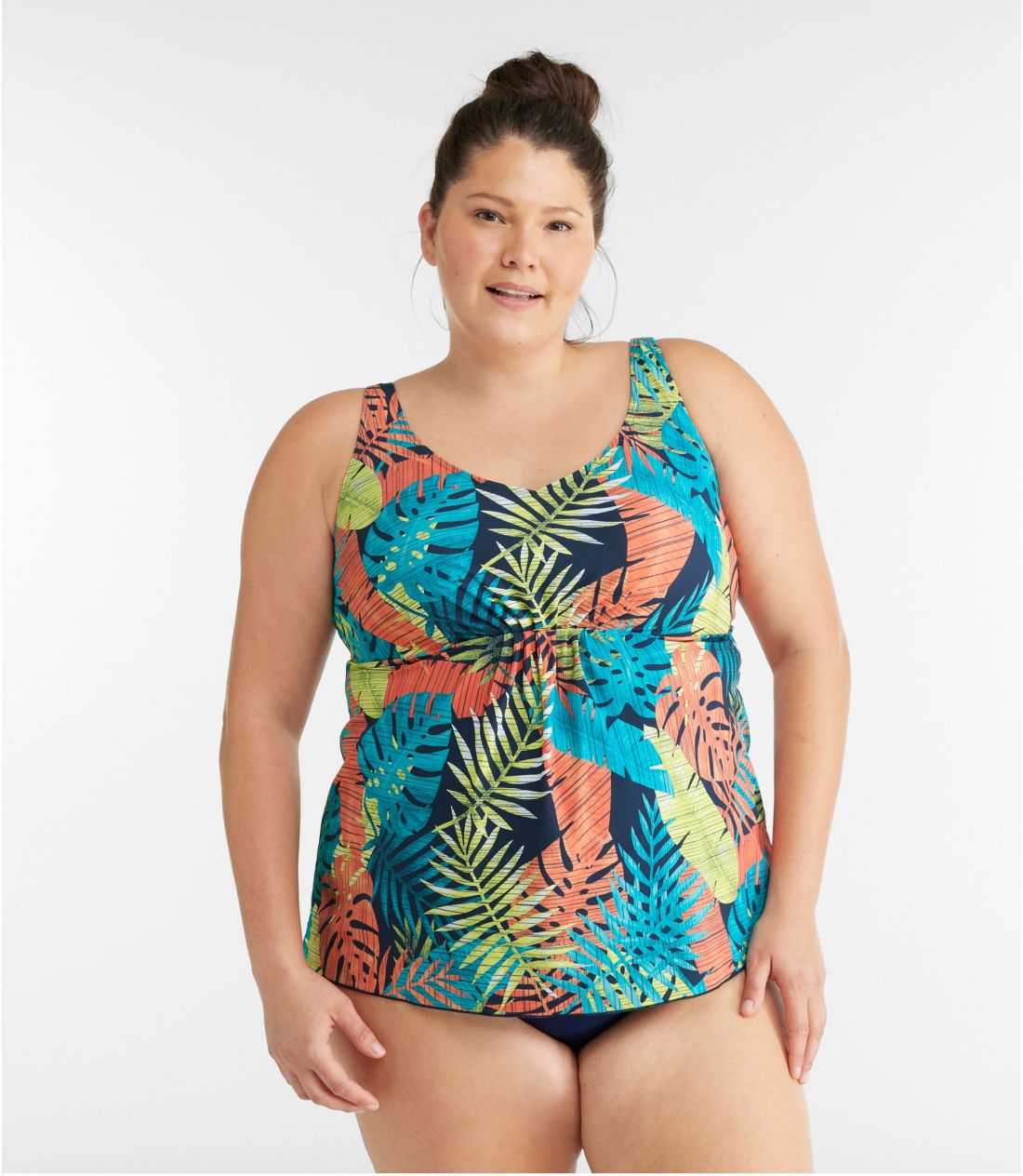 VFCsOEXCEGAA\tgh[vE^L[jEgbv@vg^Women's Shaping Swimwear, Soft-Drape Tankini Top Print