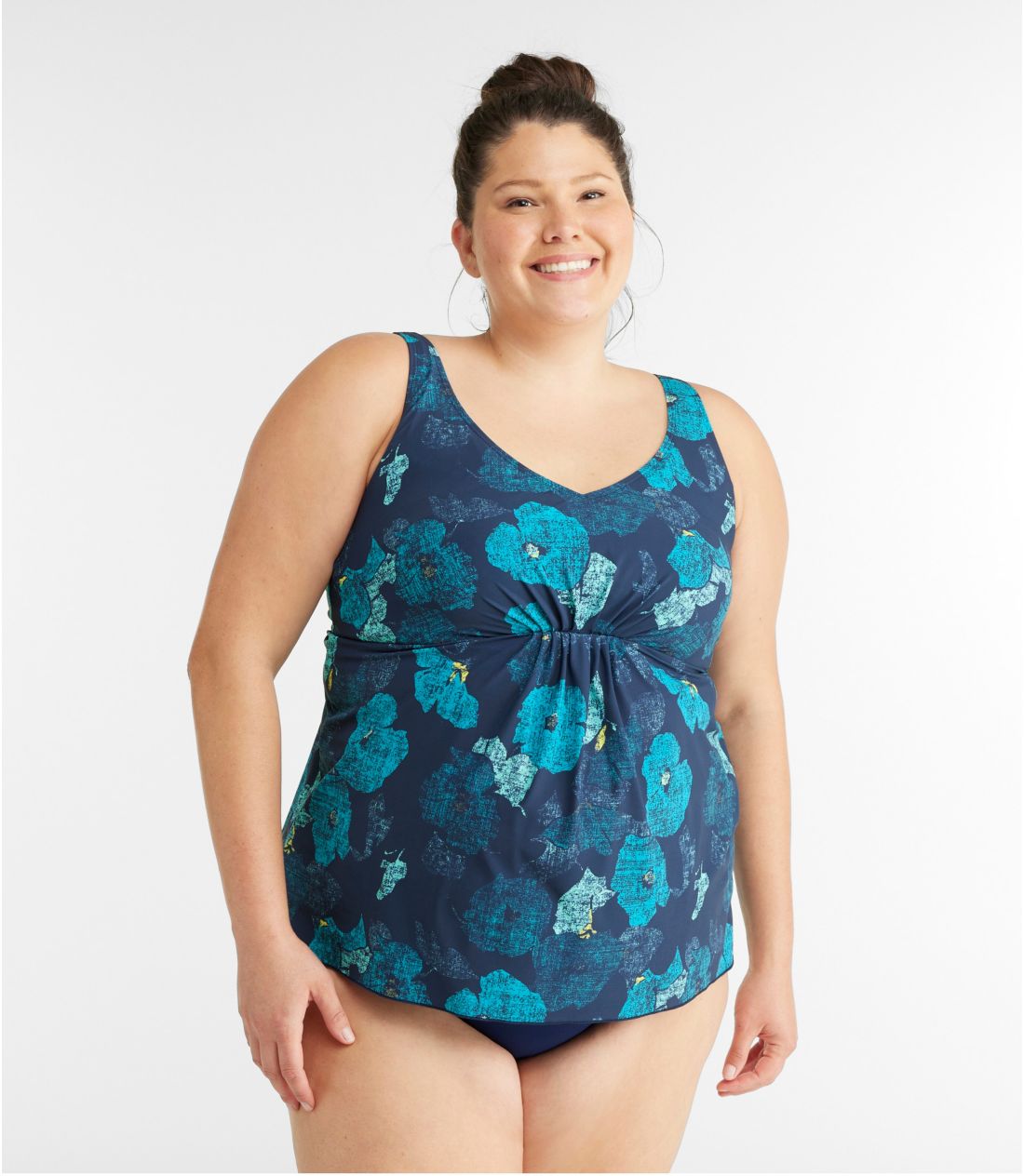 VFCsOEXCEGAA\tgh[vE^L[jEgbv@vg^Women's Shaping Swimwear, Soft-Drape Tankini Top Print