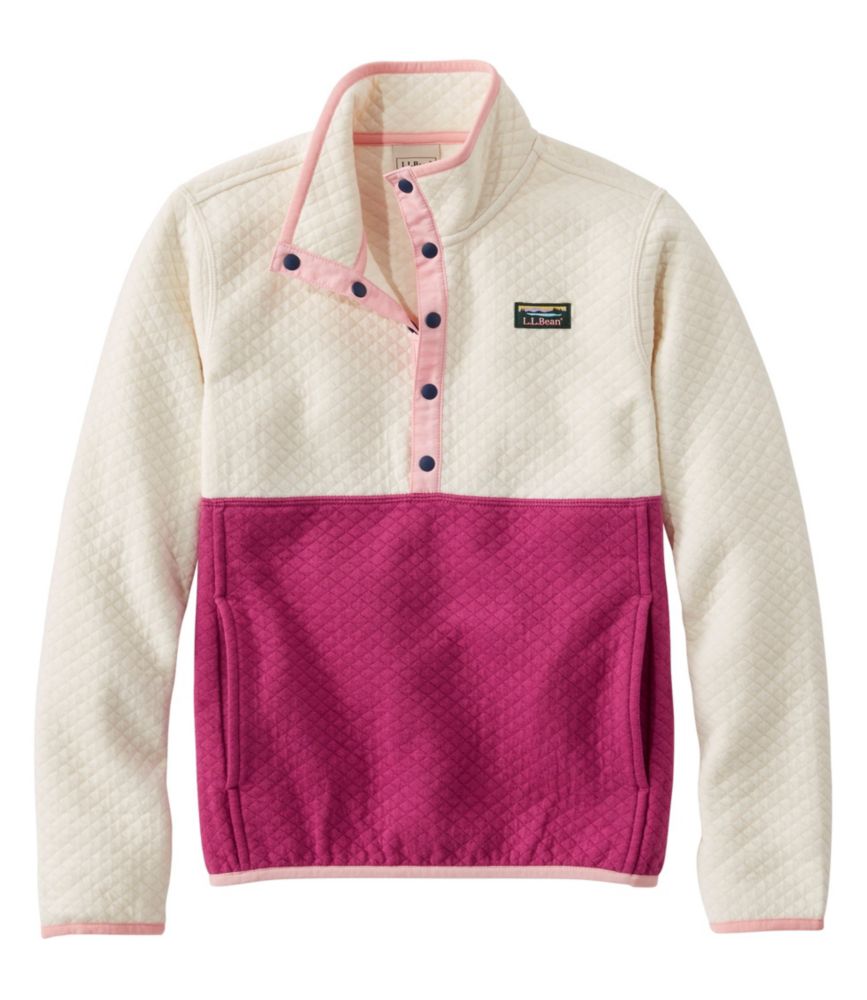 LbYELgENH[^[XibvEvI[o[AJ[ubN^Kids' Quilted Quarter-Snap Pullover, Colorblock