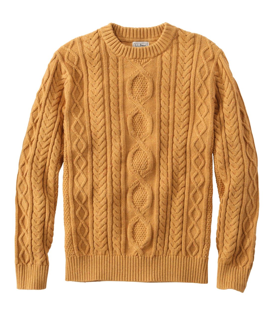 r[YEwe[WE\tgERbgEtBbV[}EZ[^[AN[lbN^Men's Bean's Heritage Soft Cotton Fisherman Sweater, Crewneck