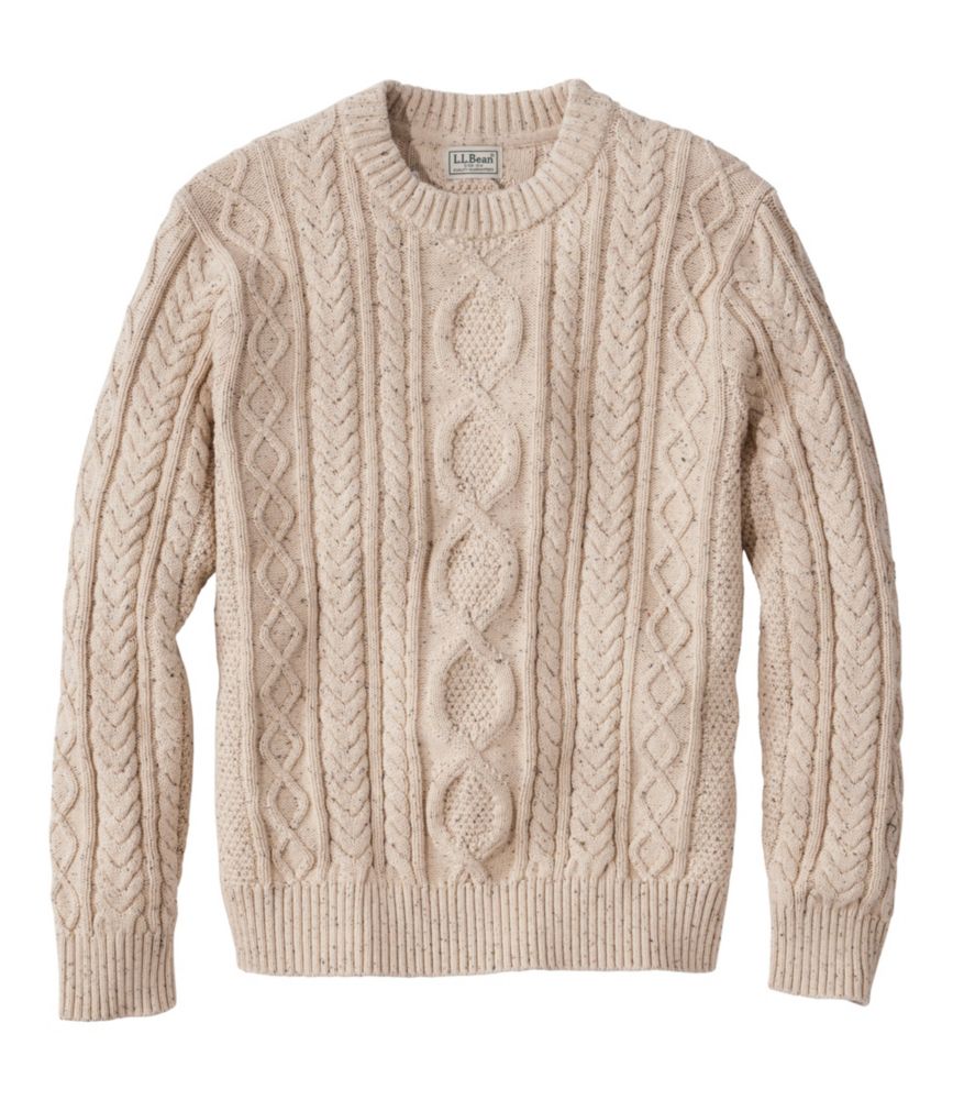 r[YEwe[WE\tgERbgEtBbV[}EZ[^[AN[lbN^Men's Bean's Heritage Soft Cotton Fisherman Sweater, Crewneck