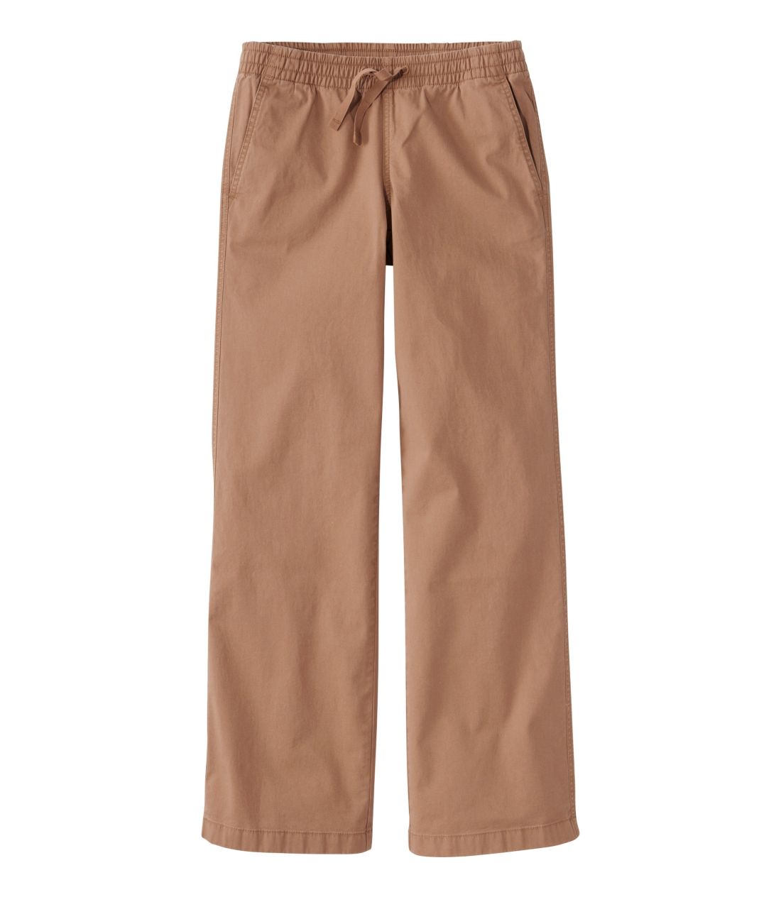 ���C�N�E�H�b�V���E�`�m�E�p���c�A�v���I���E���C�h���b�O�^Women's Lakewashed Chino Pants, Pull-On Wide-Leg