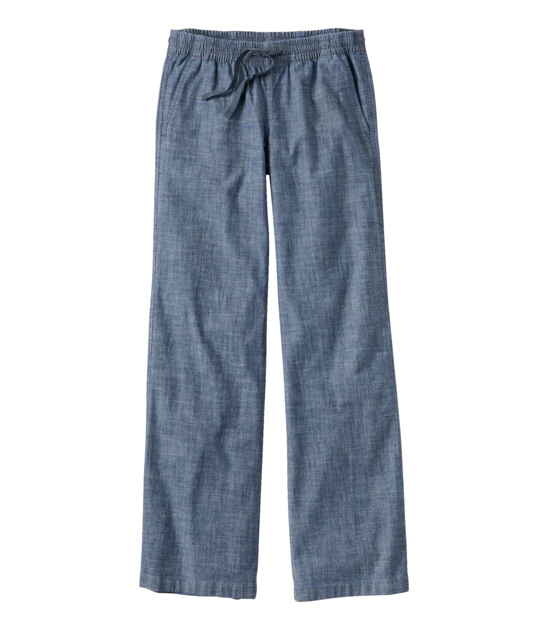 CNEHbVE`mEpcAvIEChbO@Vu[^Women's Lakewashed Chino Pants, Pull-On Wide-Leg Chambray