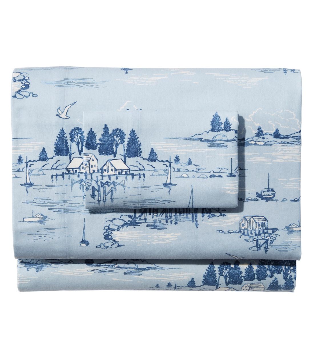 R[X^EhXP[vEtlEV[cERNV^Coastal Landscape Flannel Sheet Collection