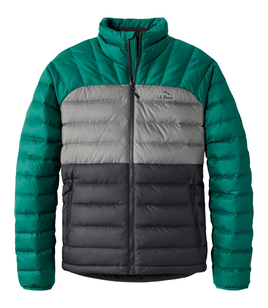 �r�[���Y�E�_�E���E�W���P�b�g�A�J���[�u���b�N�^Men's Bean's Down Jacket, Colorblock