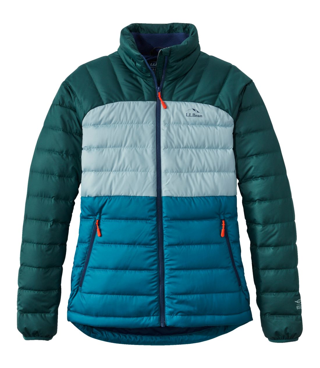 �r�[���Y�E�_�E���E�W���P�b�g�A�J���[�u���b�N�^Women's Bean's Down Jacket, Colorblock