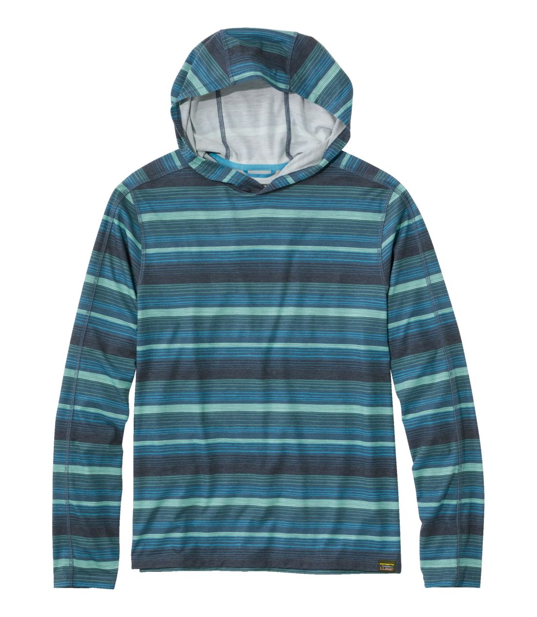 �G�u���f�C�E�T���X�}�[�g�E�e�B�A�����@�t�[�f�B�@�X�g���C�v�^Men's Everyday SunSmart Tee, Long-Sleeve Hoodie Stripe