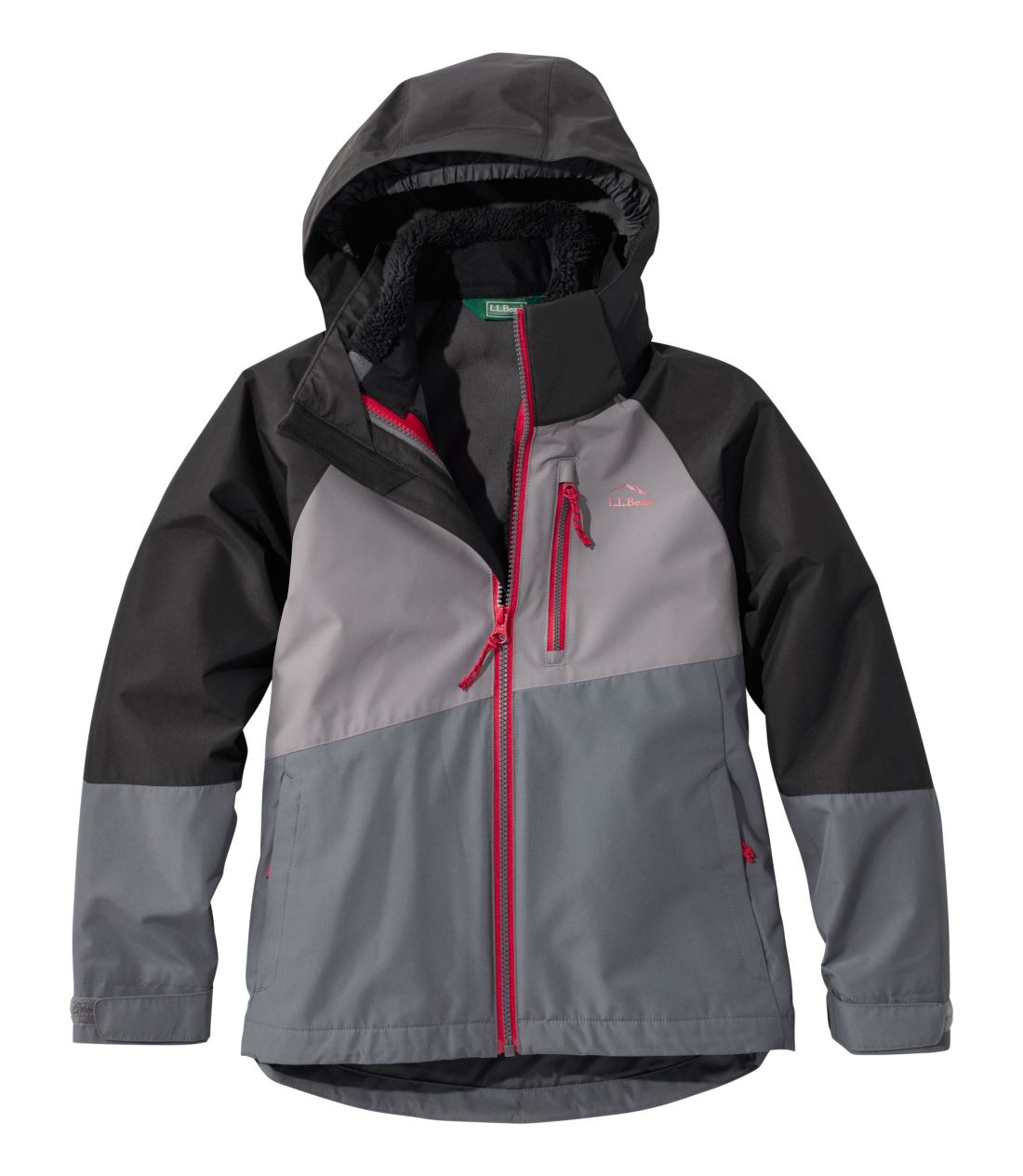 LbYEt[XCh 3 C 1 WPbg^Kids' Fleece-Lined 3-in-1 Jacket