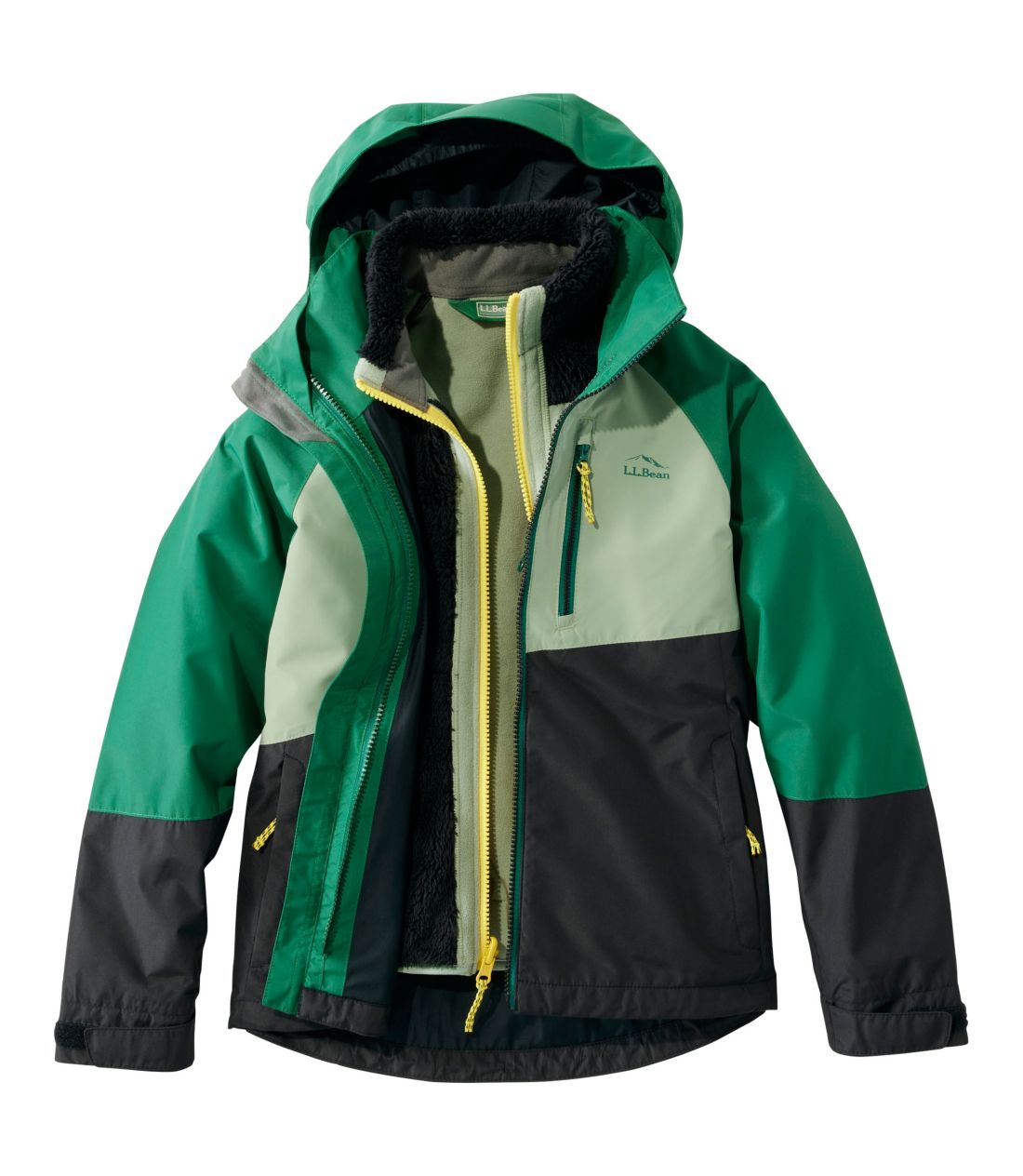 LbYEt[XCh 3 C 1 WPbg^Kids' Fleece-Lined 3-in-1 Jacket