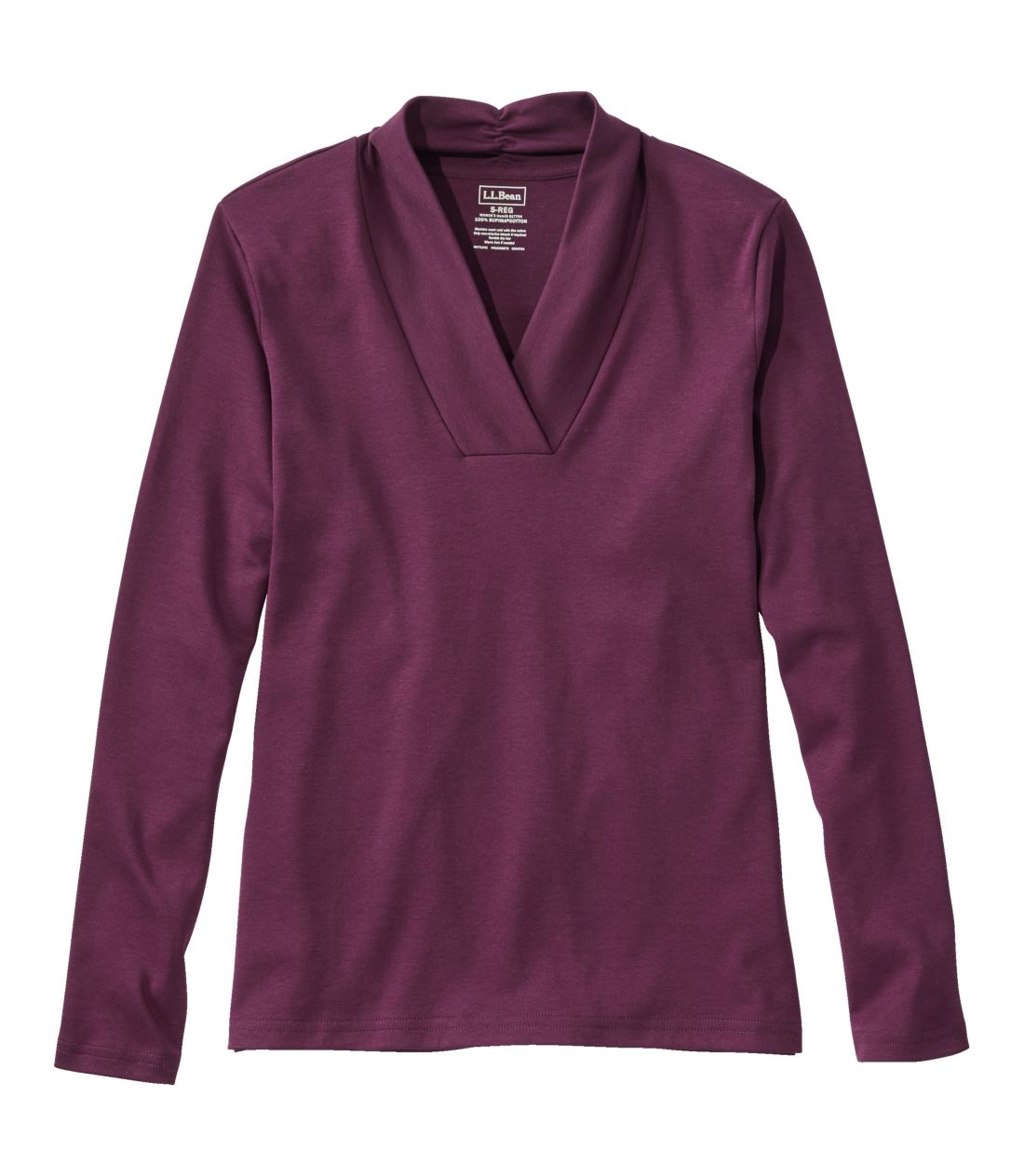 �s�}�E�R�b�g���E�e�B�A�����@�V���[���^Women's Pima Cotton Tee, Long-Sleeve Shawl