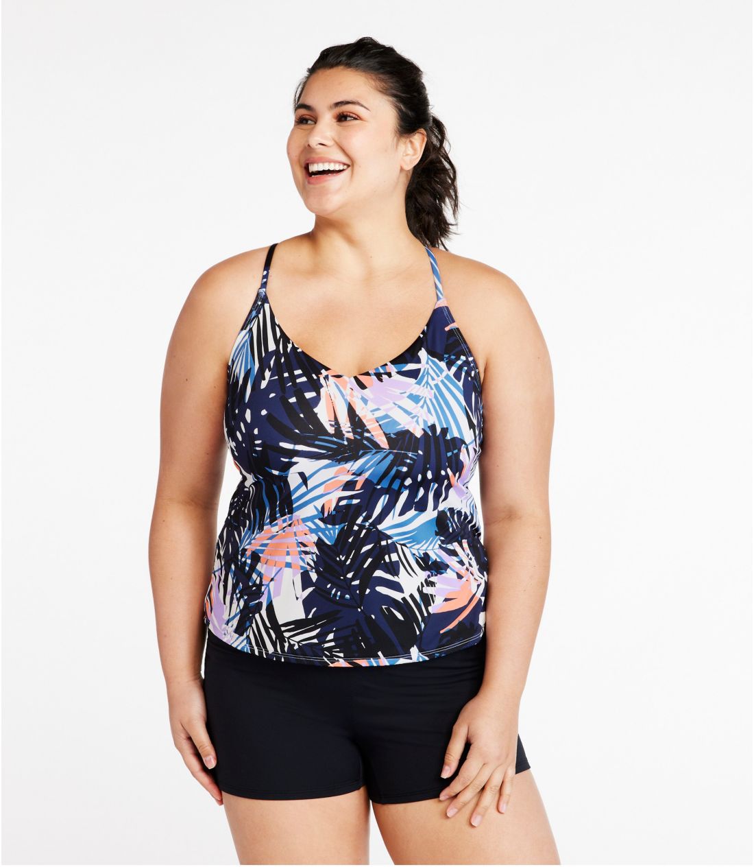 j[EJgEXCEGAAVlbNE^L[j@vg^Women's New Currents Swimwear, V-Neck Tankini Print
