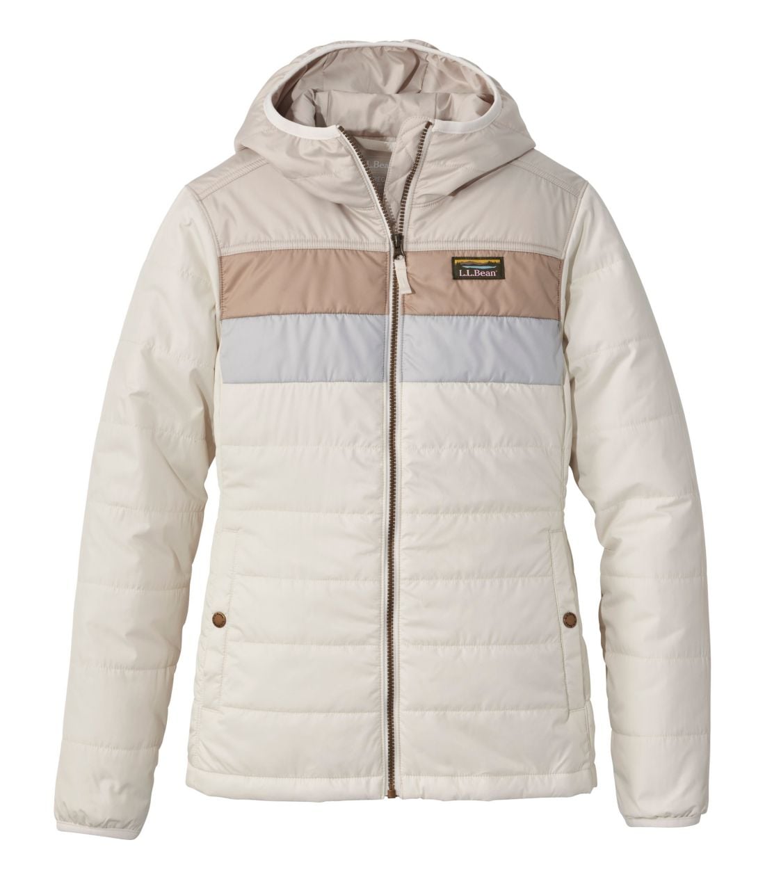�}�E���e���E�N���V�b�N�E�p�t�@�[�E�t�[�h�E�W���P�b�g�A�J���[�u���b�N�^Women's Mountain Classic Puffer Hooded Jacket, Colorblock