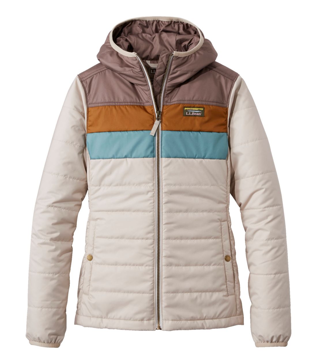 �}�E���e���E�N���V�b�N�E�p�t�@�[�E�t�[�h�E�W���P�b�g�A�J���[�u���b�N�^Women's Mountain Classic Puffer Hooded Jacket, Colorblock