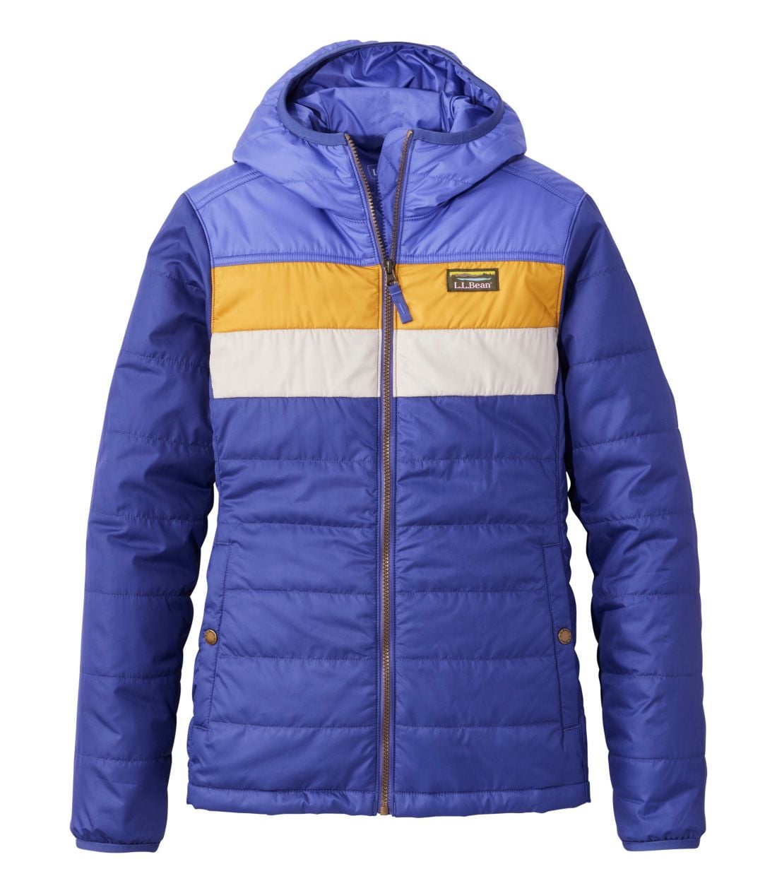 �}�E���e���E�N���V�b�N�E�p�t�@�[�E�t�[�h�E�W���P�b�g�A�J���[�u���b�N�^Women's Mountain Classic Puffer Hooded Jacket, Colorblock