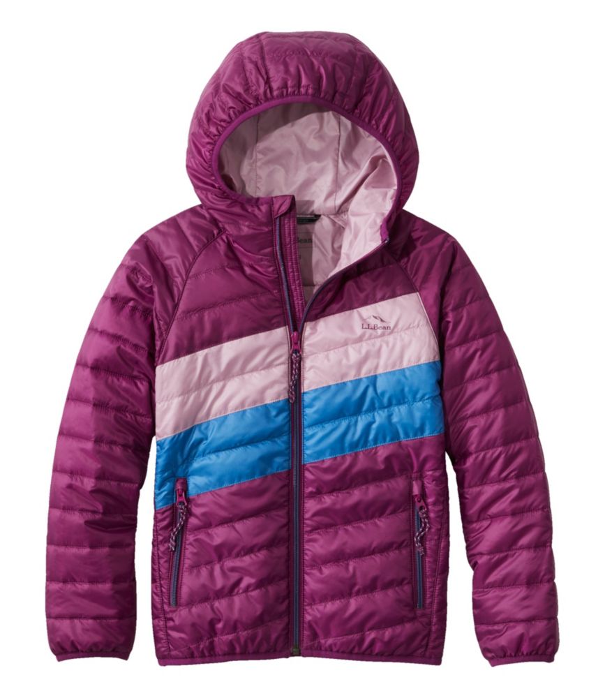 LbYEv}tgEpbJEFCEt[hEWPbgAJ[ubN^Kids' PrimaLoft Packaway Hooded Jacket, Colorblock