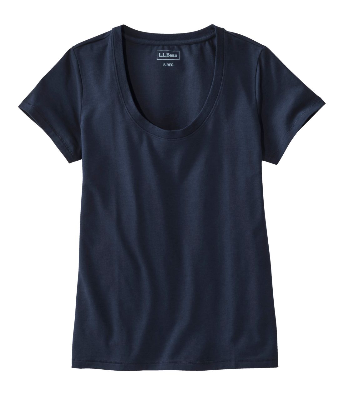�\�t�g�E�X�g���b�`�E�X�[�s�}�u�����h�E�e�B�A�����@�X�N�[�v�l�b�N�^Women's Soft Stretch Supima-Blend Tee, Short-Sleeve Scoopneck