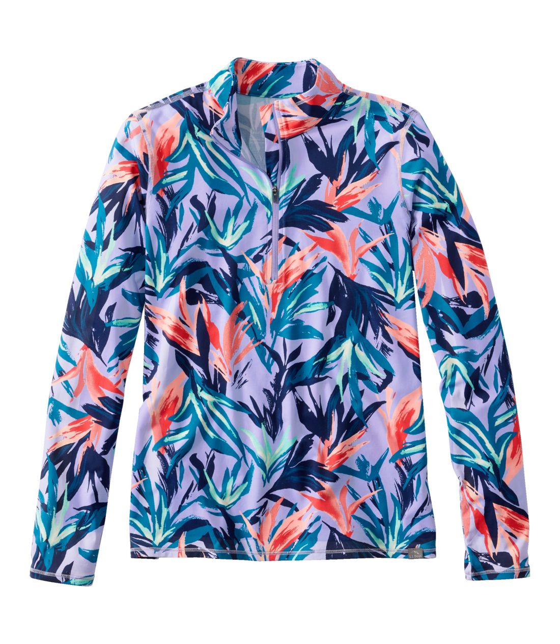 �T���X�}�[�g UPF 50+ �T���E�V���c�A�N�H�[�^�[�W�b�v�@�v�����g�^Women's SunSmart UPF 50+ Sun Shirt, Quarter-Zip Print