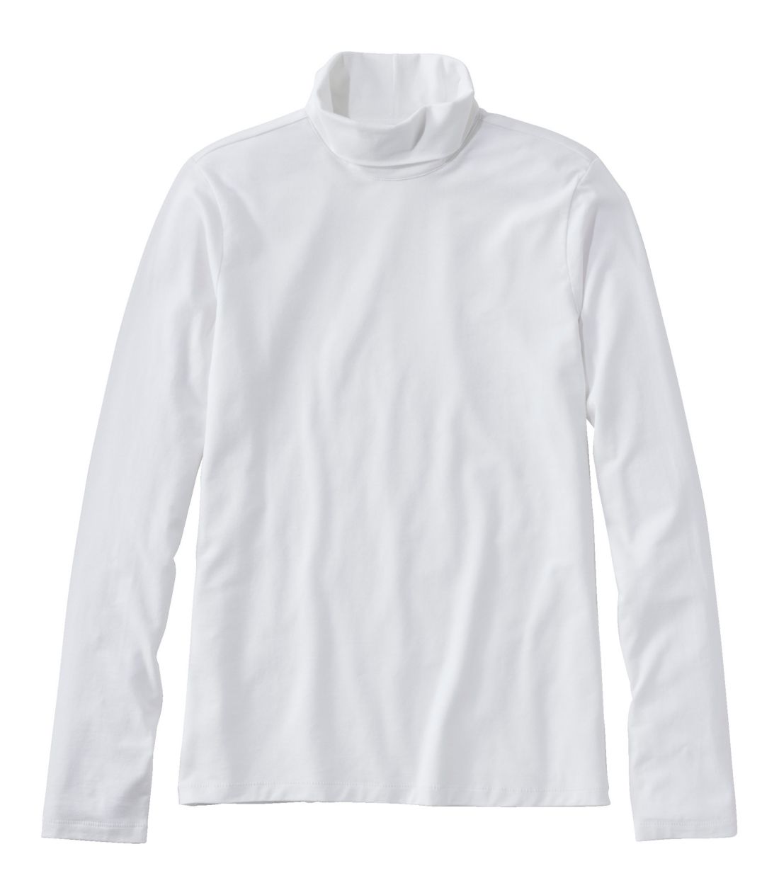 �\�t�g�E�X�g���b�`�E�X�[�s�}�u�����h�E�e�B�A�^�[�g���l�b�N�^Women's Soft Stretch Supima-Blend Tee, Turtleneck
