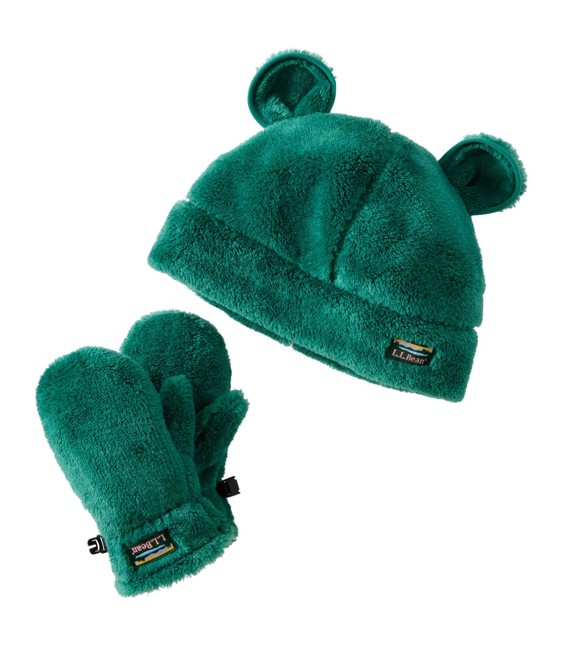 cEnCpCEnbgEAhE~gEZbg^Infants' and Toddlers' Hi-Pile Hat and Mitten Set