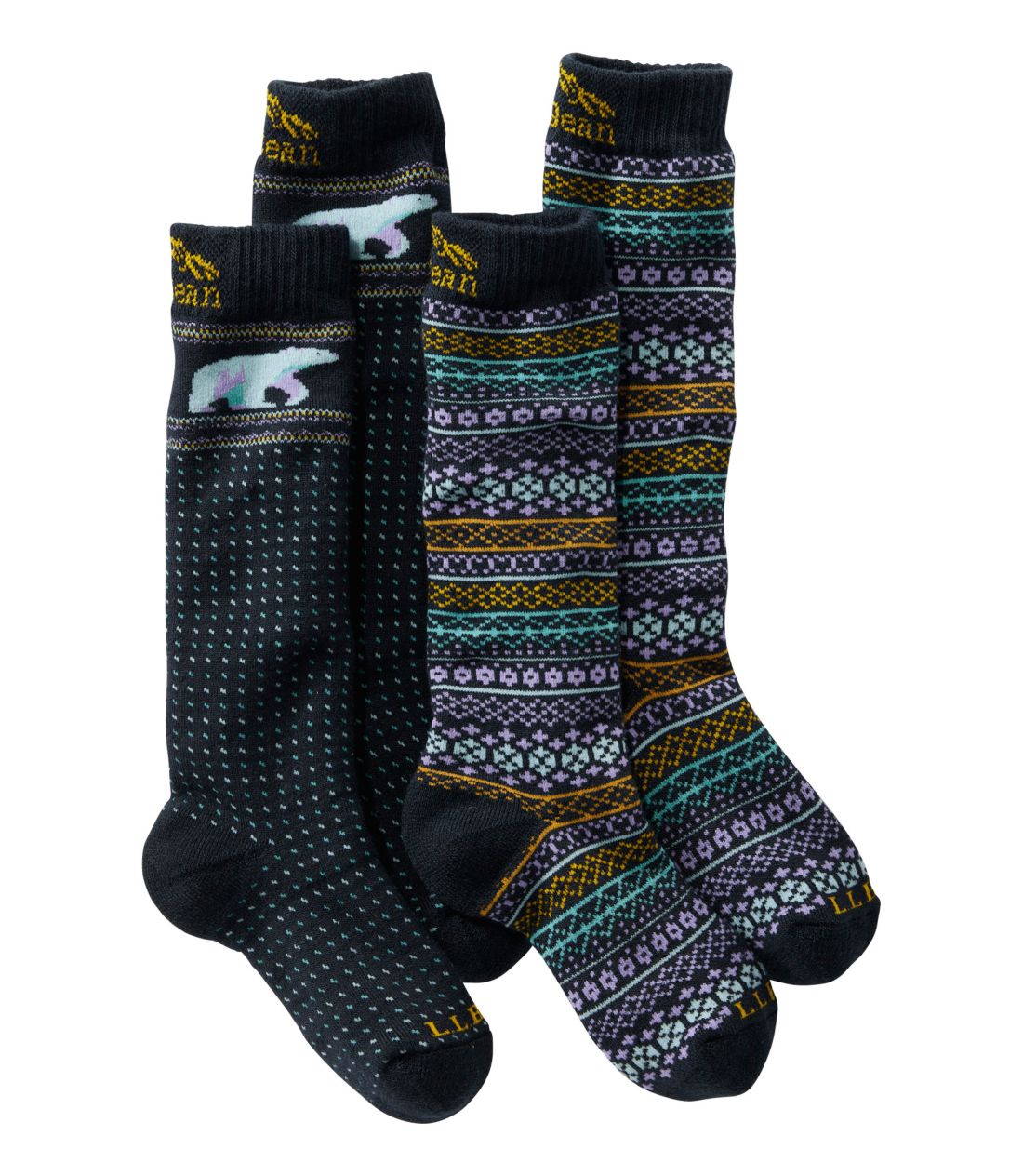 �L�b�Y�E�E�B���^�[�E�X�m�[�E�X�|�[�c�E�\�b�N�X�A2���Z�b�g�^Kids' Winter Snow Sports Socks, Two-Pack