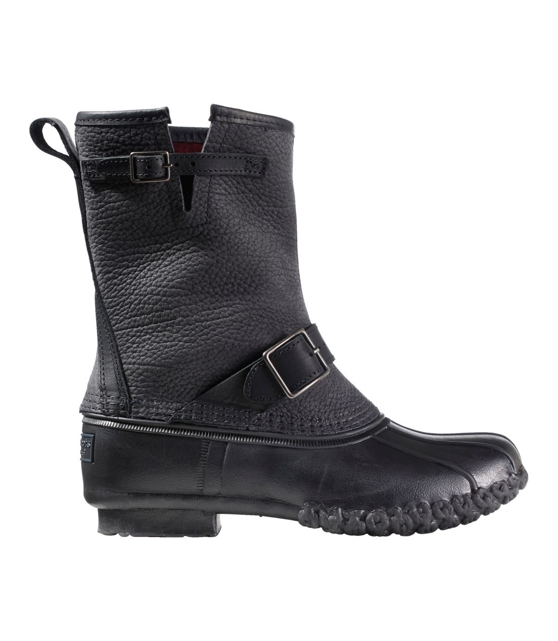 �r�[���E�u�[�c�A10�C���`�@�G���W�j�A�E�o�b�N���@�t�����l�����C���h�^Women's Bean Boots, 10�g Engineer Buckle Flannel-Lined
