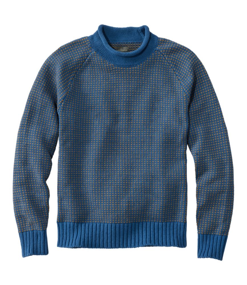 VOl`[EI[KjbNERbgE[lbNEZ[^[AtFAAC^Men's Signature Organic Cotton Rollneck Sweater, Fair Isle
