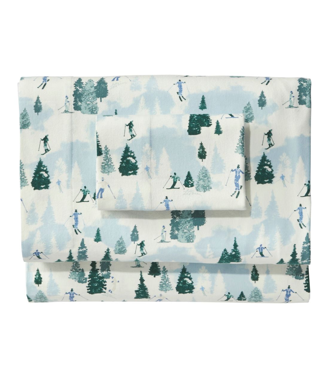 XL[[EV[jbNEtlEV[cEZbgERNV^Skier Scenic Flannel Sheet Set Collection