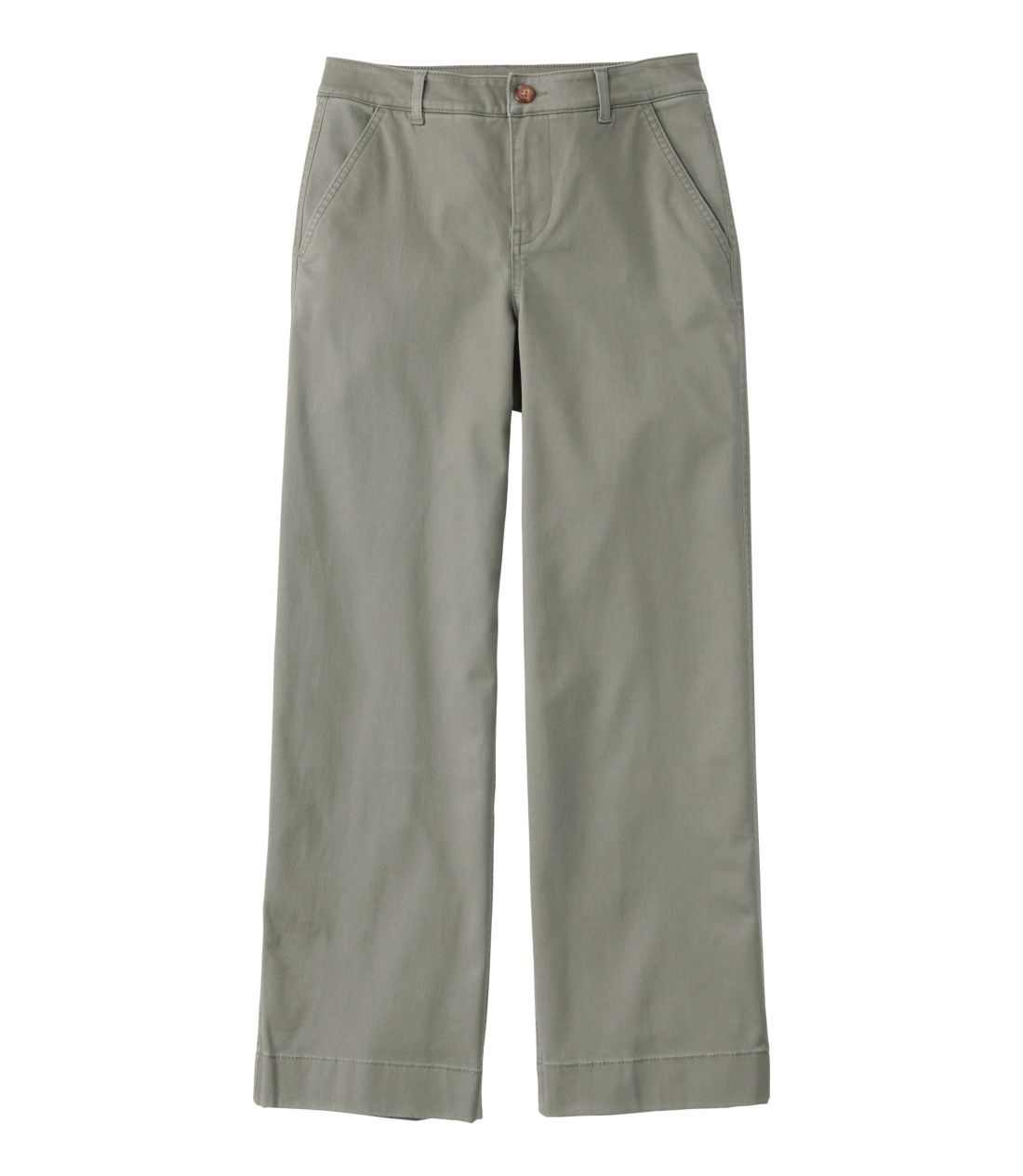 �R���t�H�[�g�E�X�g���b�`�E�p���c�A�~�b�h���C�Y�@���C�h���b�O�@�`�m�^Women's Comfort Stretch Pants, Mid-Rise Wide-Leg Chino