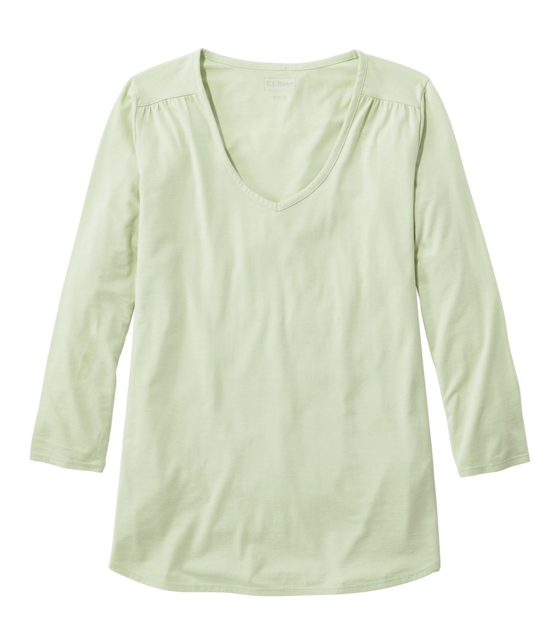 �\�t�g�E�X�g���b�`�E�X�[�s�}�E�e�B�A7���䑳�@V�l�b�N�^Women's Soft Stretch Supima Tee, Three-Quarter-Sleeve V-Neck