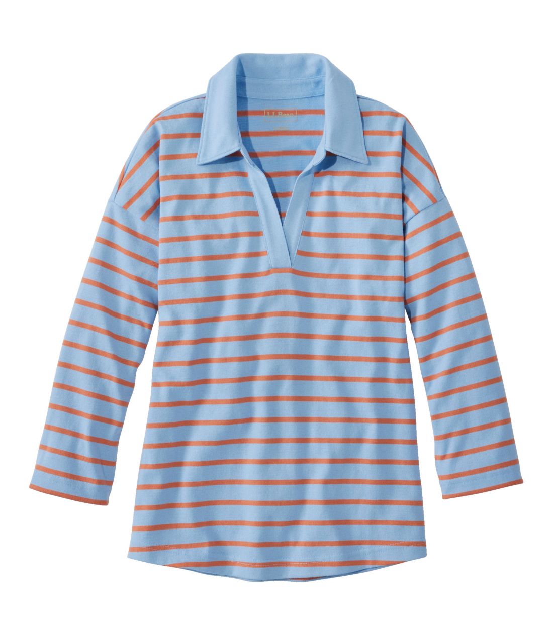 we[WE}i[EgbvAXvbglbNE|Vc@7䑳@XgCv^Women's Heritage Mariner Top, Splitneck Polo Shirt Three-Quarter-Sleeve Stripe