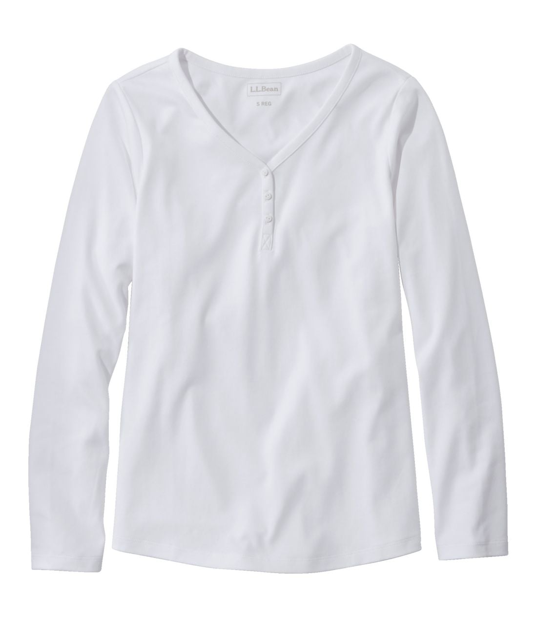 �G���E�G���E�r�[���E�e�B�A�����@V�l�b�N�E�w�����[�^Women's L.L.Bean Tee, Long-Sleeve V-Neck Henley